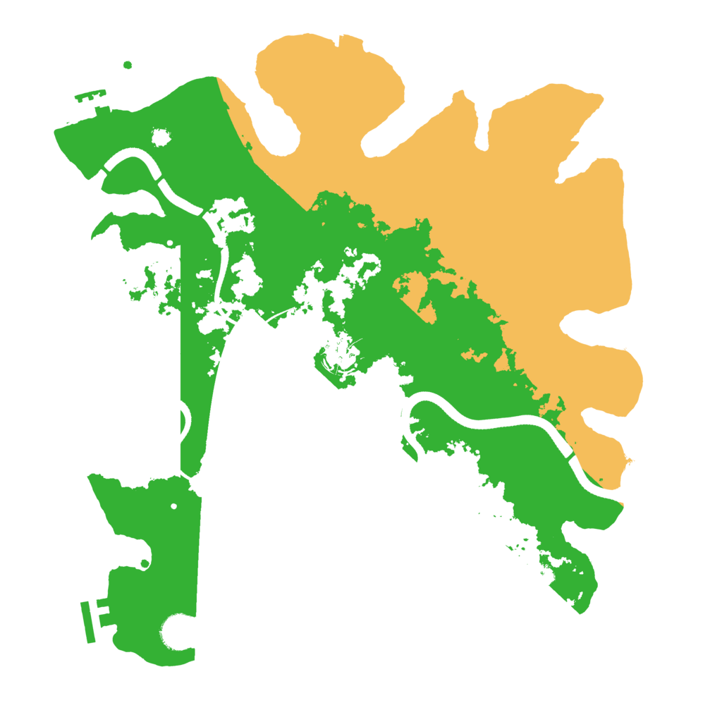 Biome Rust Map: Procedural Map, Size: 3500, Seed: 1028799680