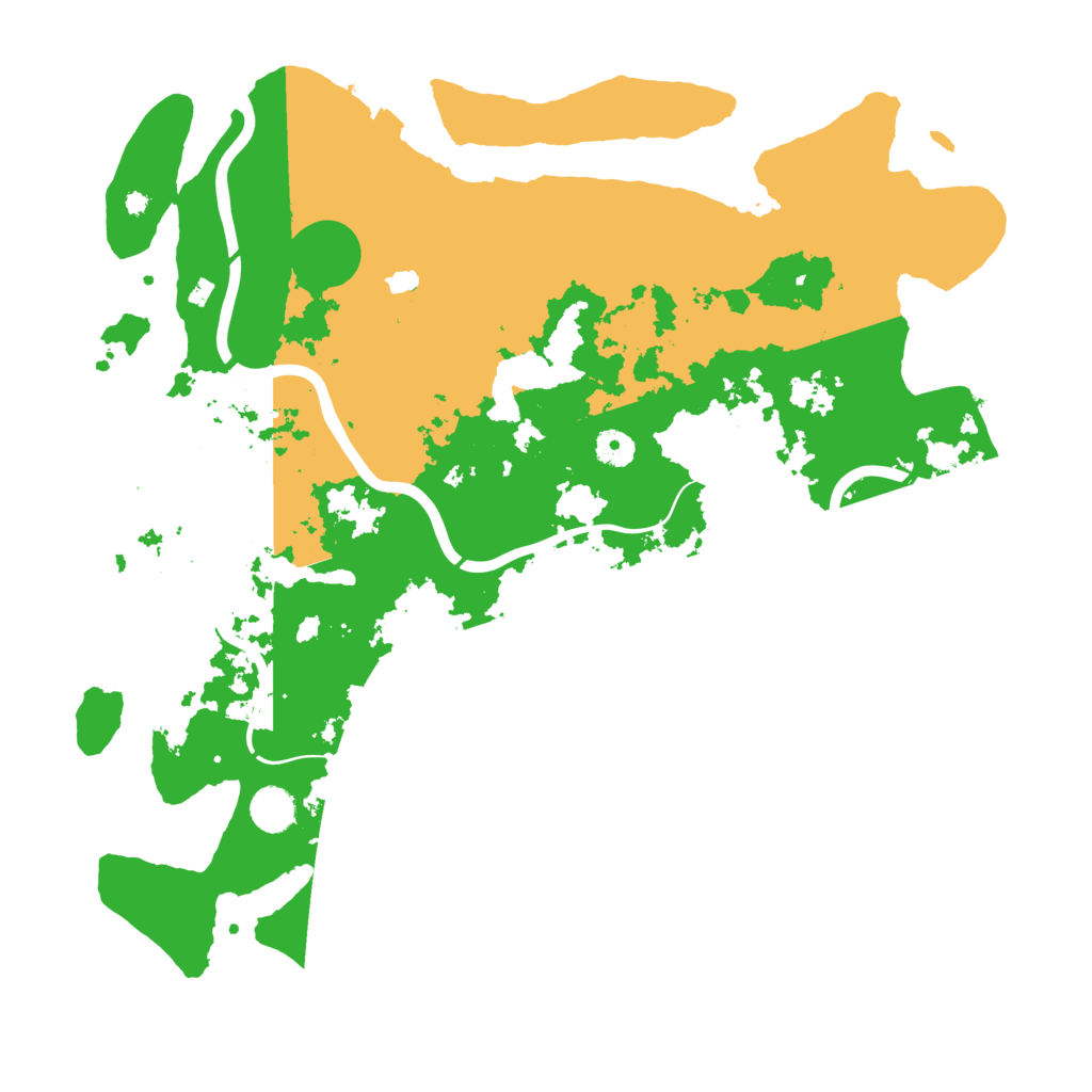 Biome Rust Map: Procedural Map, Size: 4300, Seed: 1206