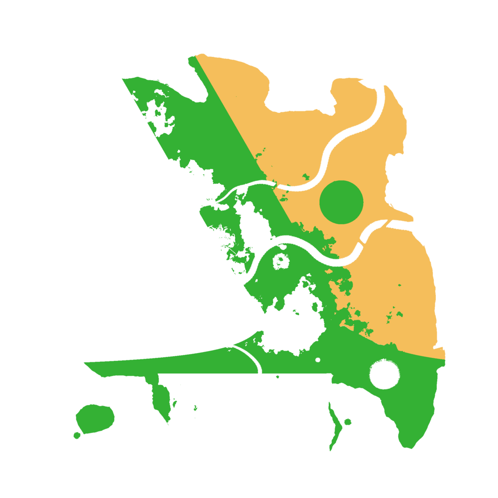 Biome Rust Map: Procedural Map, Size: 3000, Seed: 41092
