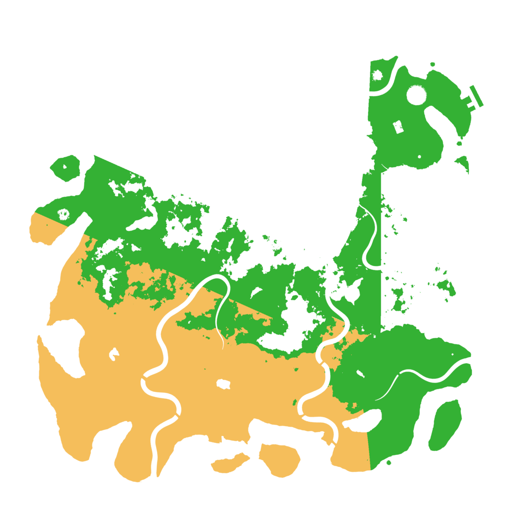 Biome Rust Map: Procedural Map, Size: 4500, Seed: 1134273760