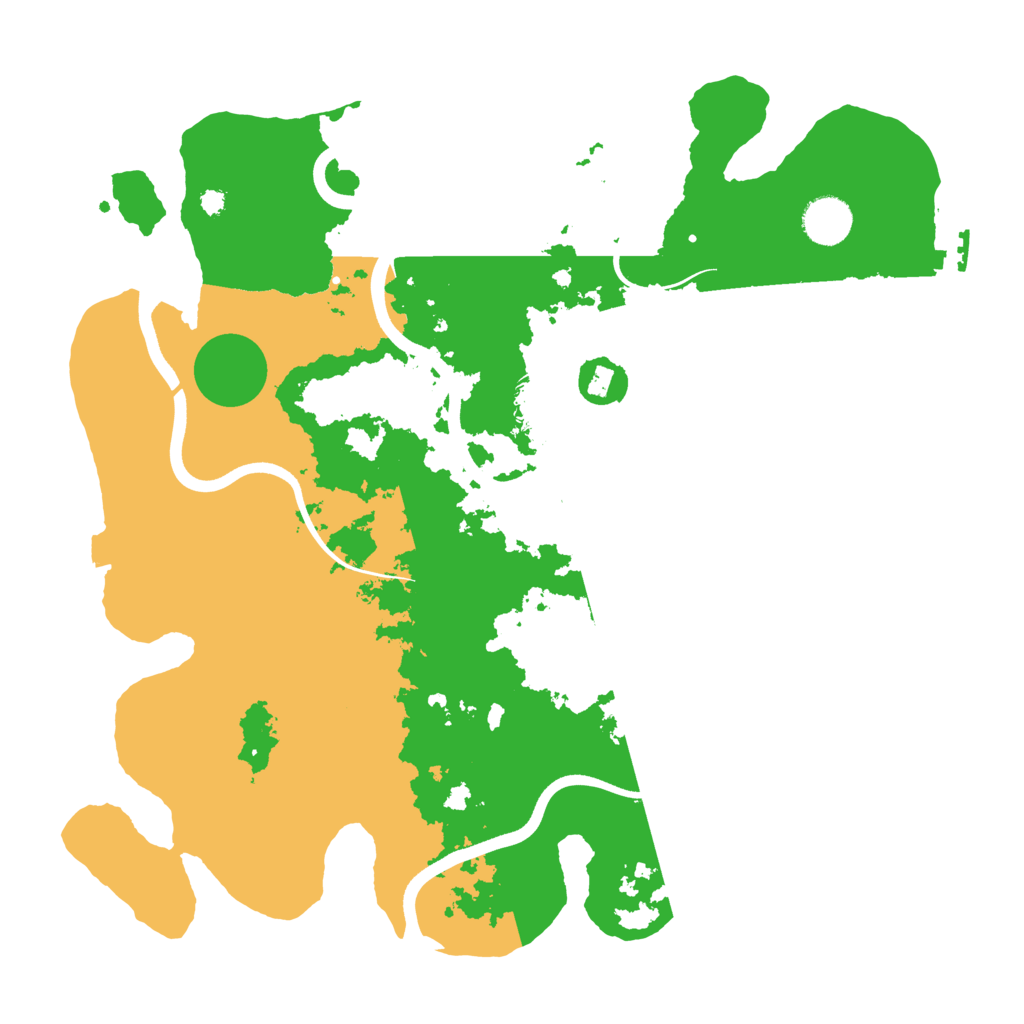 Biome Rust Map: Procedural Map, Size: 3700, Seed: 1105035707