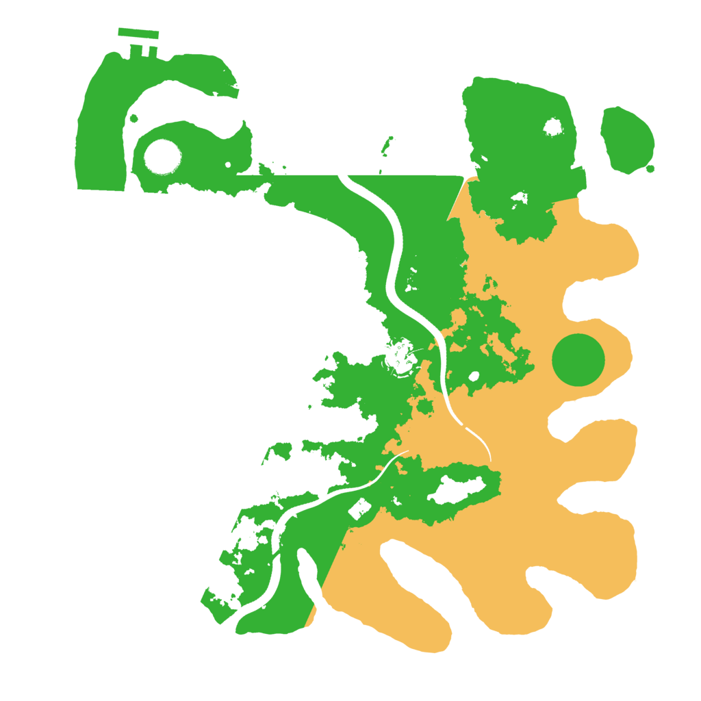Biome Rust Map: Procedural Map, Size: 3500, Seed: 1051458996