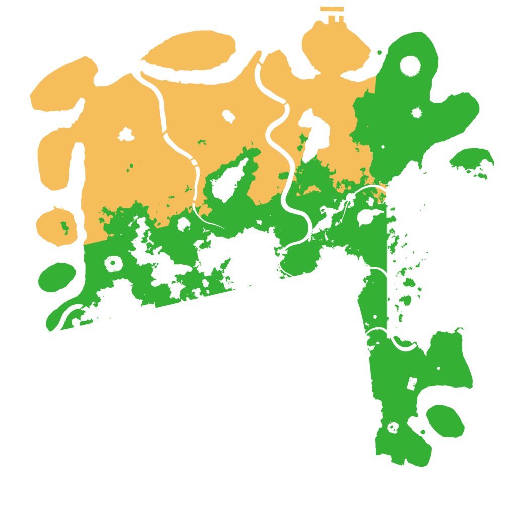Biome Rust Map: Procedural Map, Size: 4500, Seed: 492940216