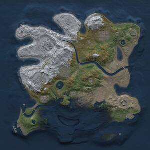 Thumbnail Rust Map: Procedural Map, Size: 3000, Seed: 508633600, 13 Monuments