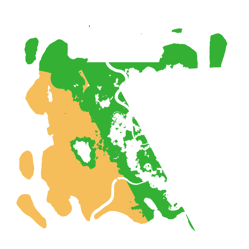 Biome Rust Map: Procedural Map, Size: 3500, Seed: 58967457