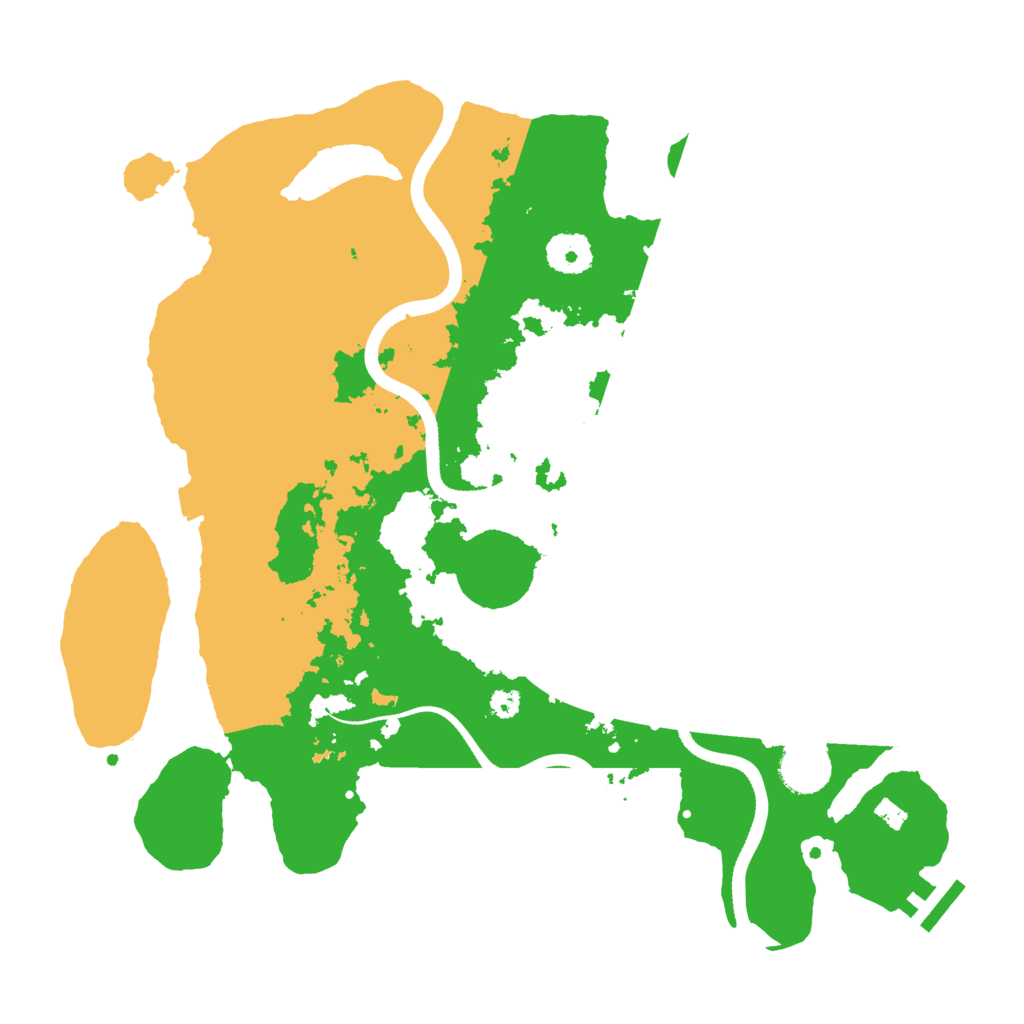 Biome Rust Map: Procedural Map, Size: 3500, Seed: 652253