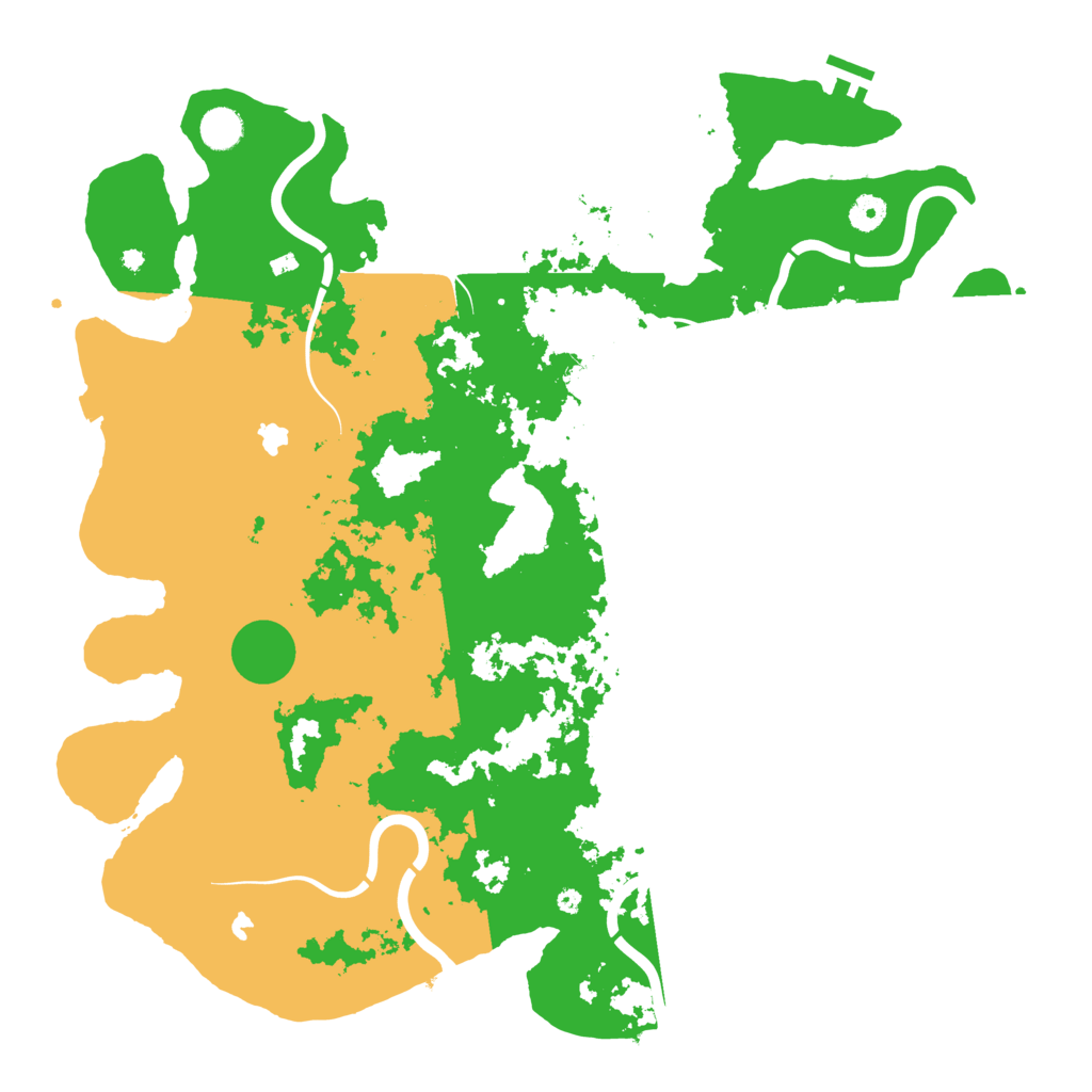 Biome Rust Map: Procedural Map, Size: 4500, Seed: 706096190