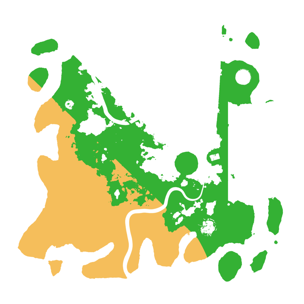 Biome Rust Map: Procedural Map, Size: 3500, Seed: 114124173
