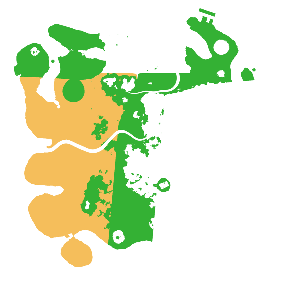 Biome Rust Map: Procedural Map, Size: 3500, Seed: 1037595189