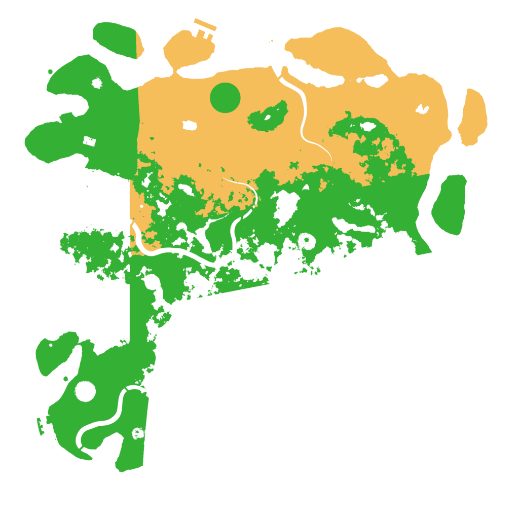 Biome Rust Map: Procedural Map, Size: 4500, Seed: 306003538