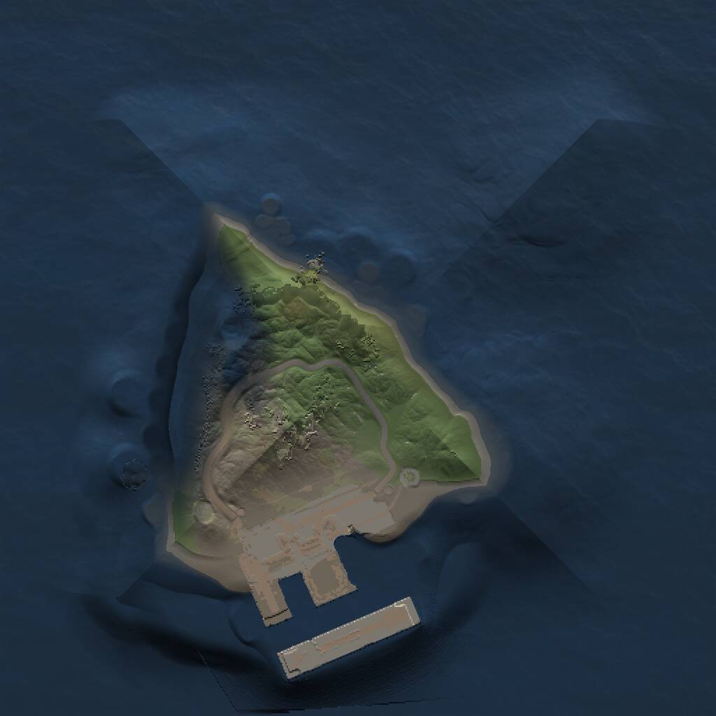 Rust Map: Procedural Map, Size: 1000, Seed: 435339712, 2 Monuments