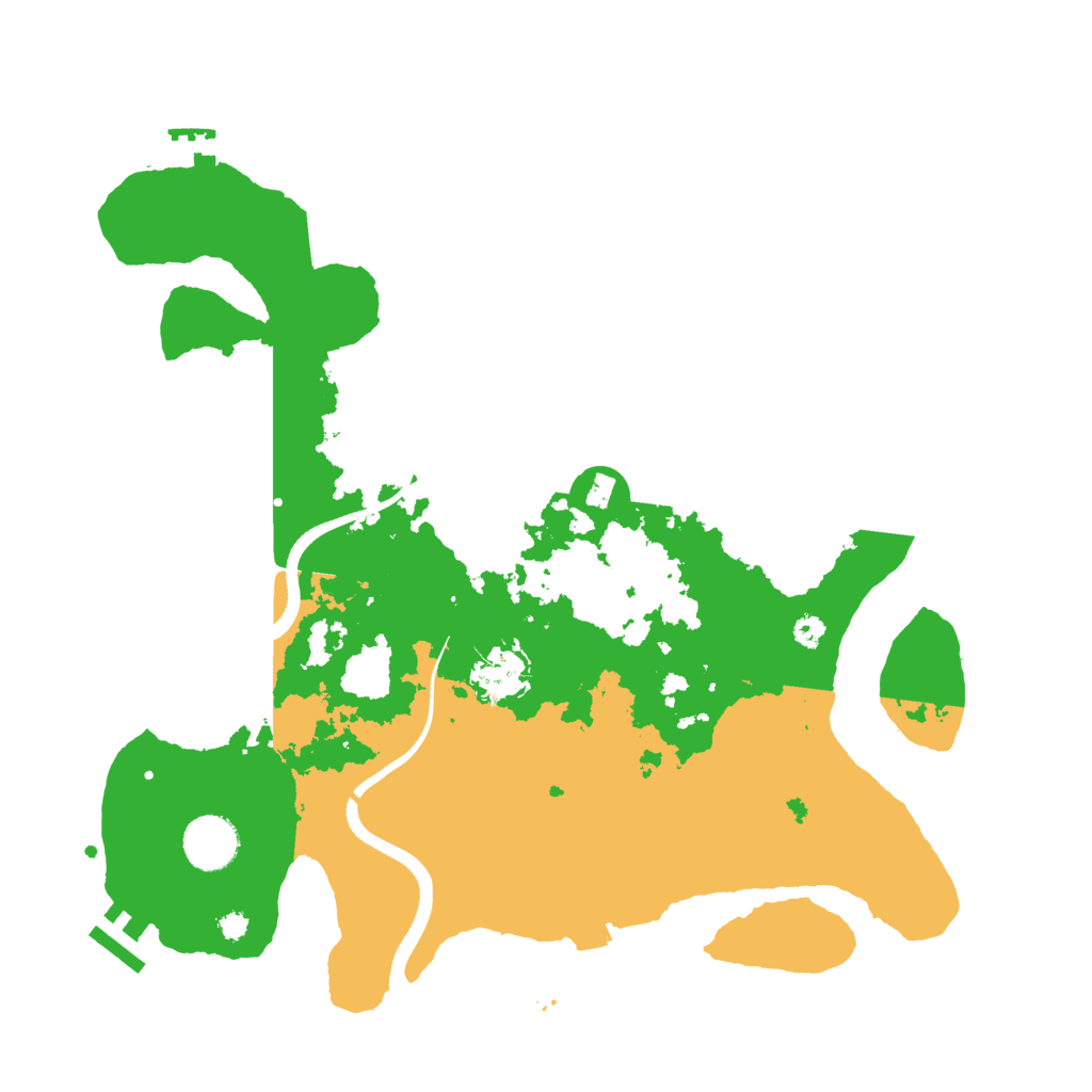 Biome Rust Map: Procedural Map, Size: 3500, Seed: 1650962122