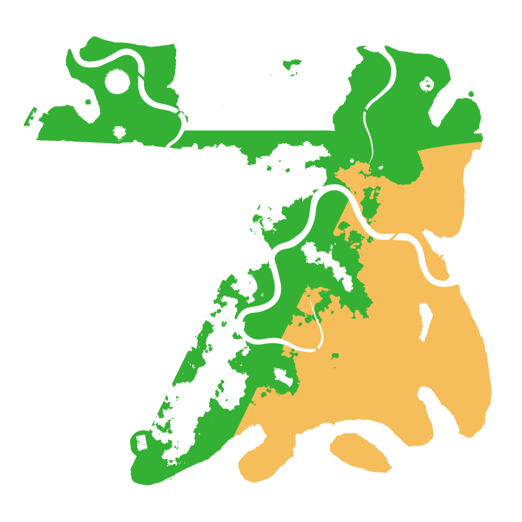 Biome Rust Map: Procedural Map, Size: 3750, Seed: 1304643971