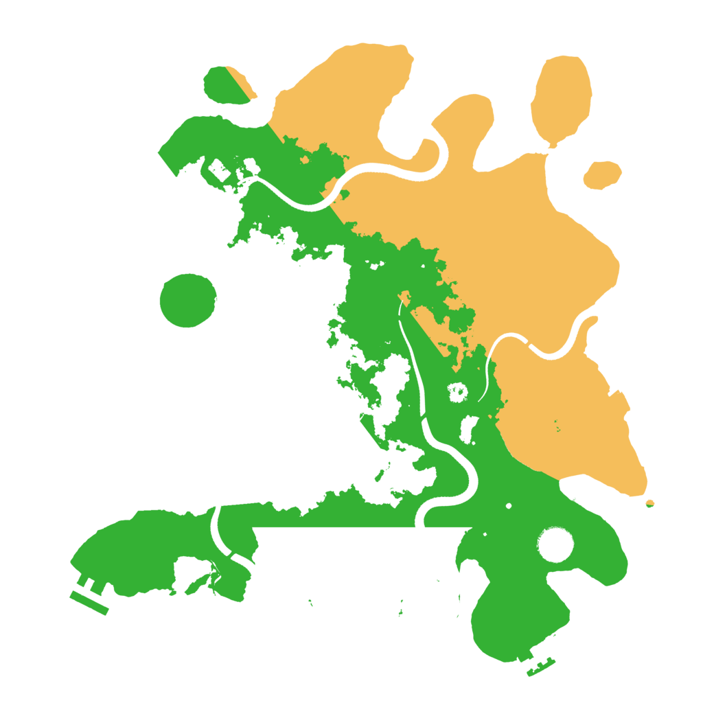 Biome Rust Map: Procedural Map, Size: 3500, Seed: 305335678