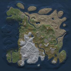 Thumbnail Rust Map: Procedural Map, Size: 4250, Seed: 1267606922, 15 Monuments