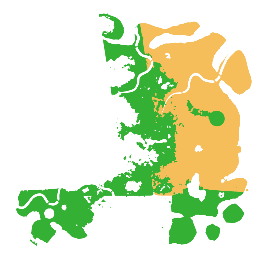 Biome Rust Map: Procedural Map, Size: 4500, Seed: 445845415