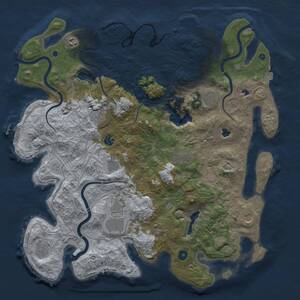 Thumbnail Rust Map: Procedural Map, Size: 4500, Seed: 890224442, 17 Monuments