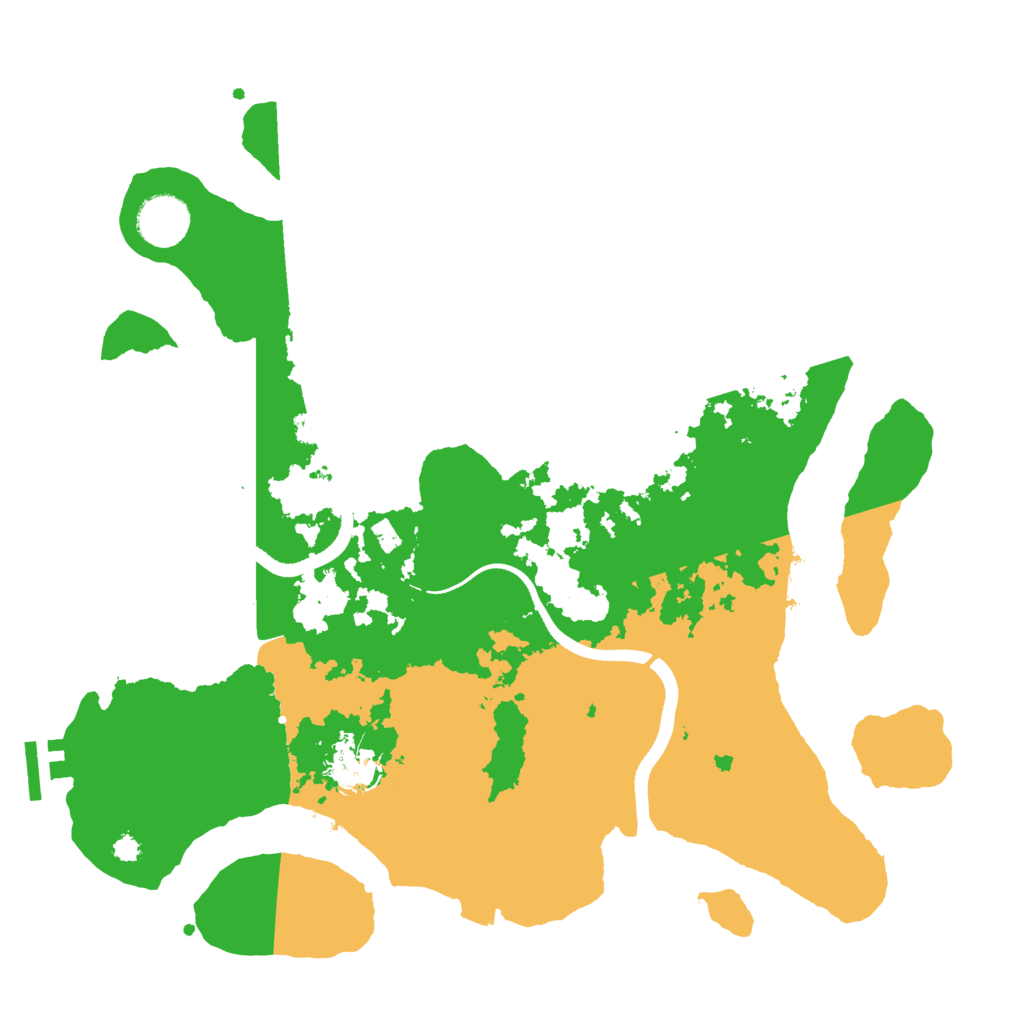 Biome Rust Map: Procedural Map, Size: 3500, Seed: 195510726