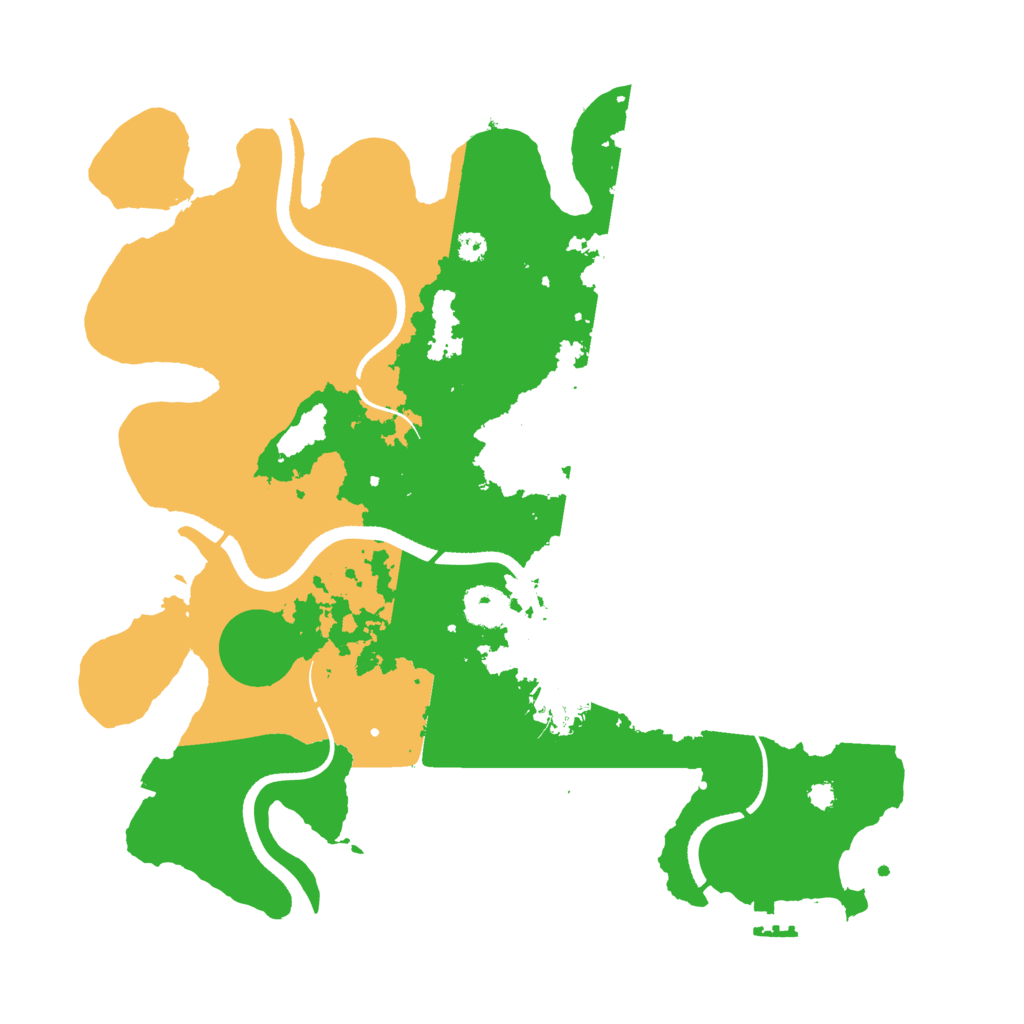 Biome Rust Map: Procedural Map, Size: 3500, Seed: 809000989