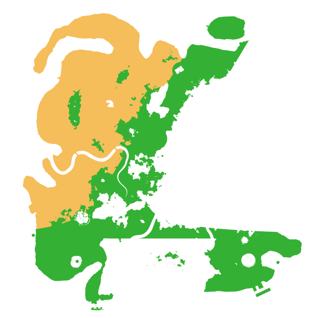 Biome Rust Map: Procedural Map, Size: 4100, Seed: 153398