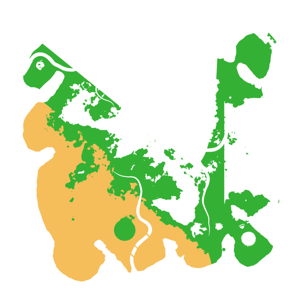 Biome Rust Map: Procedural Map, Size: 3700, Seed: 628101018