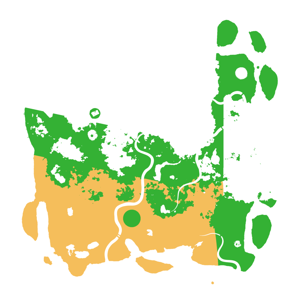 Biome Rust Map: Procedural Map, Size: 4500, Seed: 1098000671