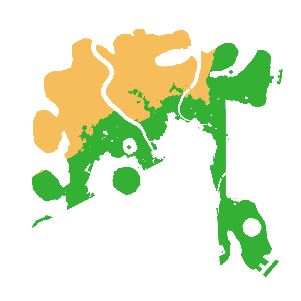 Biome Rust Map: Procedural Map, Size: 3000, Seed: 53530