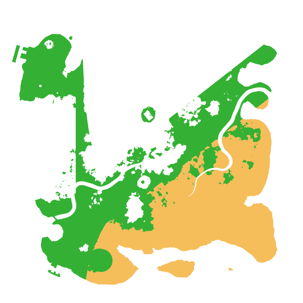 Biome Rust Map: Procedural Map, Size: 3500, Seed: 55579604