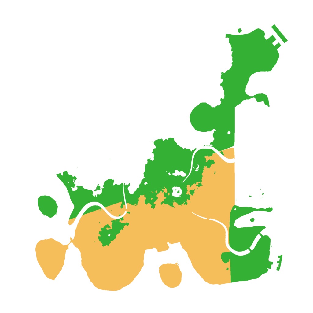 Biome Rust Map: Procedural Map, Size: 3000, Seed: 1587147038