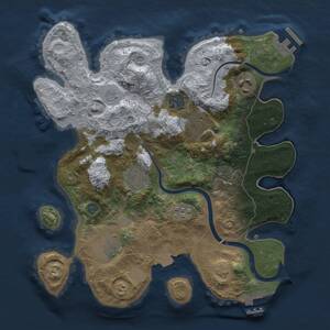 Thumbnail Rust Map: Procedural Map, Size: 3000, Seed: 1587147038, 14 Monuments