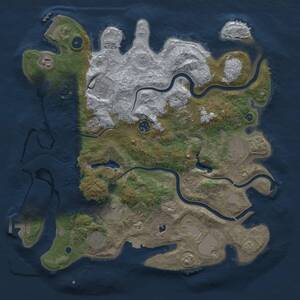 Thumbnail Rust Map: Procedural Map, Size: 4050, Seed: 476217983, 15 Monuments