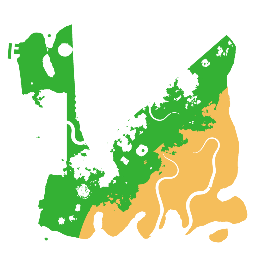 Biome Rust Map: Procedural Map, Size: 3500, Seed: 4975