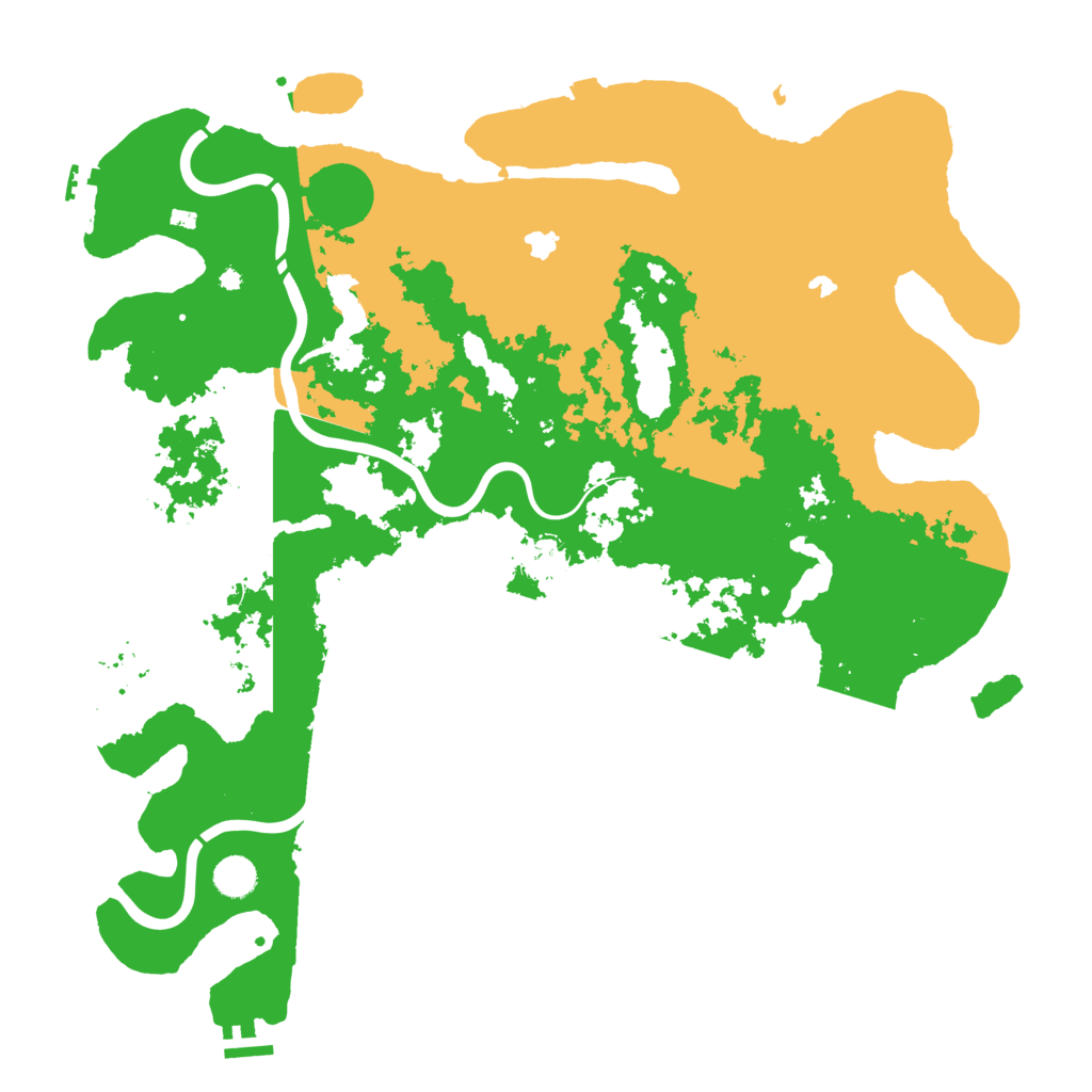 Biome Rust Map: Procedural Map, Size: 4500, Seed: 375327174