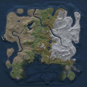 Thumbnail Rust Map: Procedural Map, Size: 4000, Seed: 784321, 15 Monuments