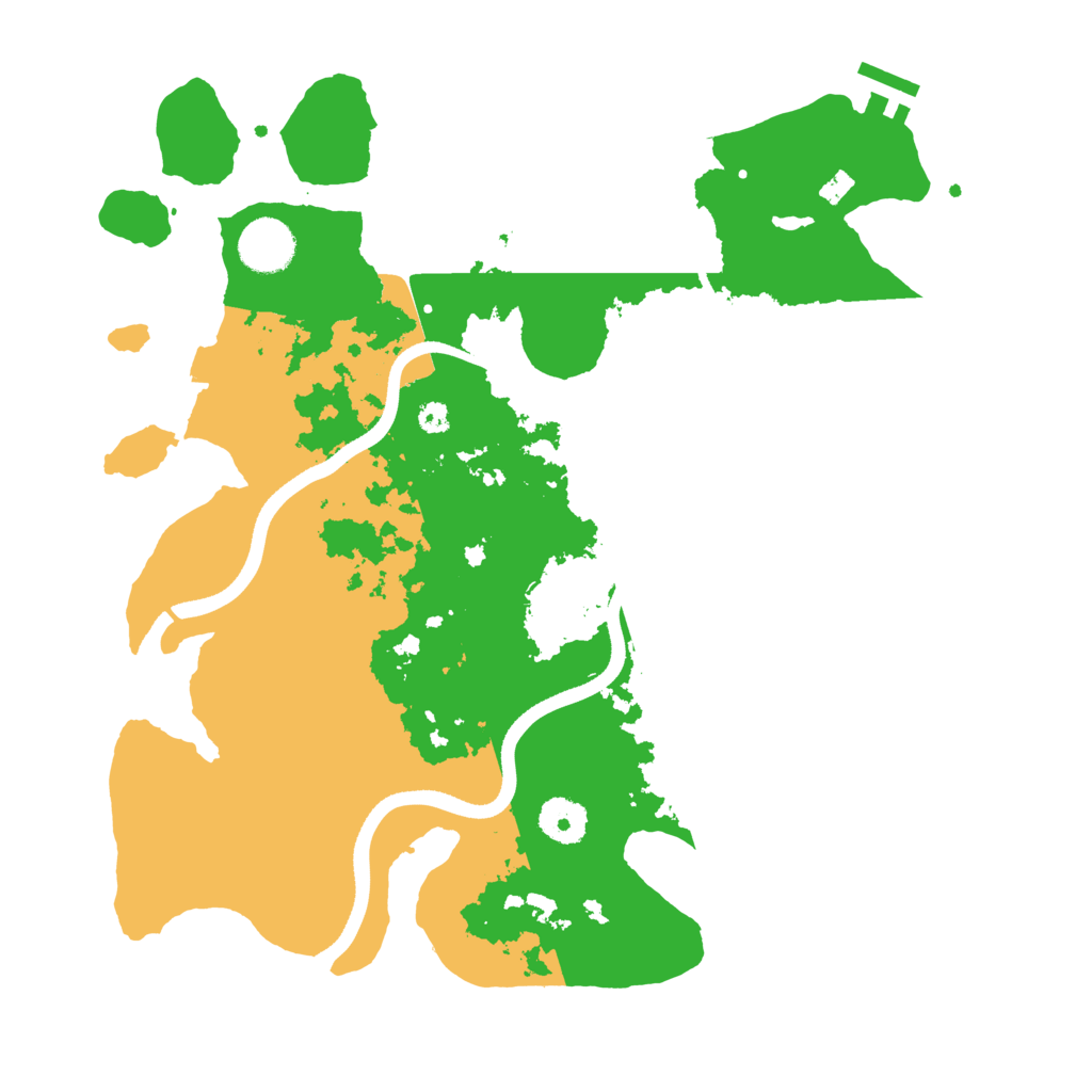 Biome Rust Map: Procedural Map, Size: 3500, Seed: 694802