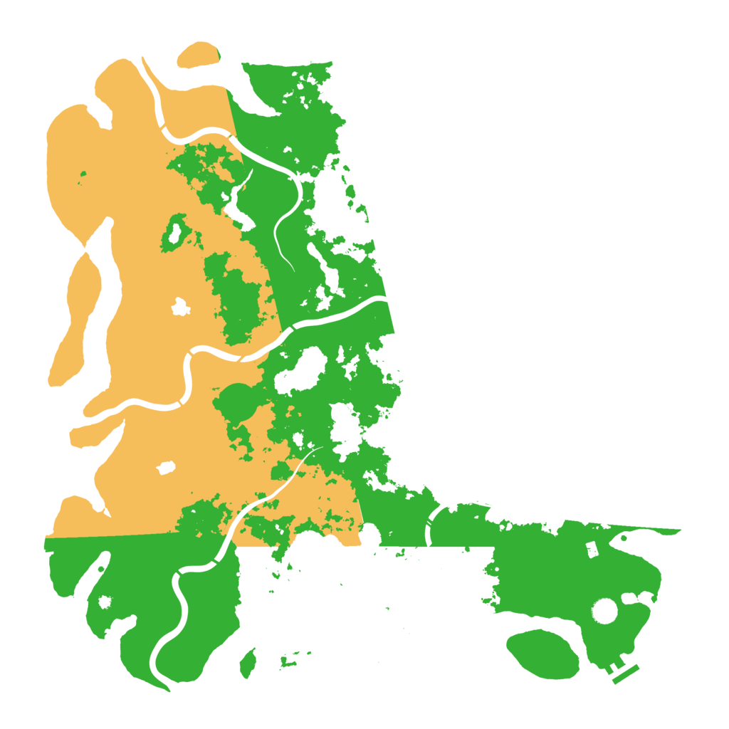 Biome Rust Map: Procedural Map, Size: 5000, Seed: 1241