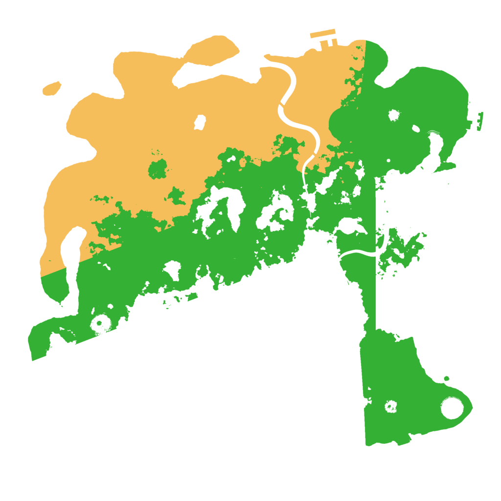 Biome Rust Map: Procedural Map, Size: 4000, Seed: 628639171
