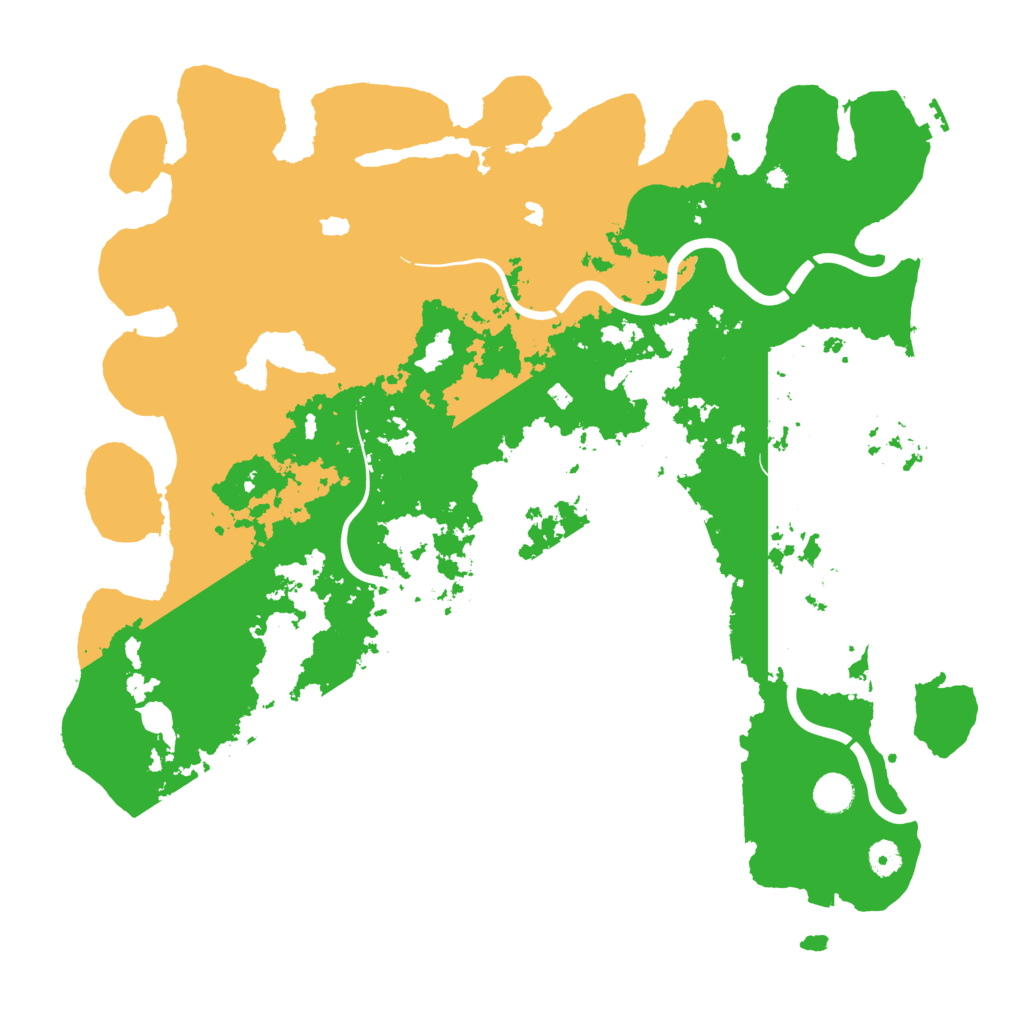 Biome Rust Map: Procedural Map, Size: 4500, Seed: 121441