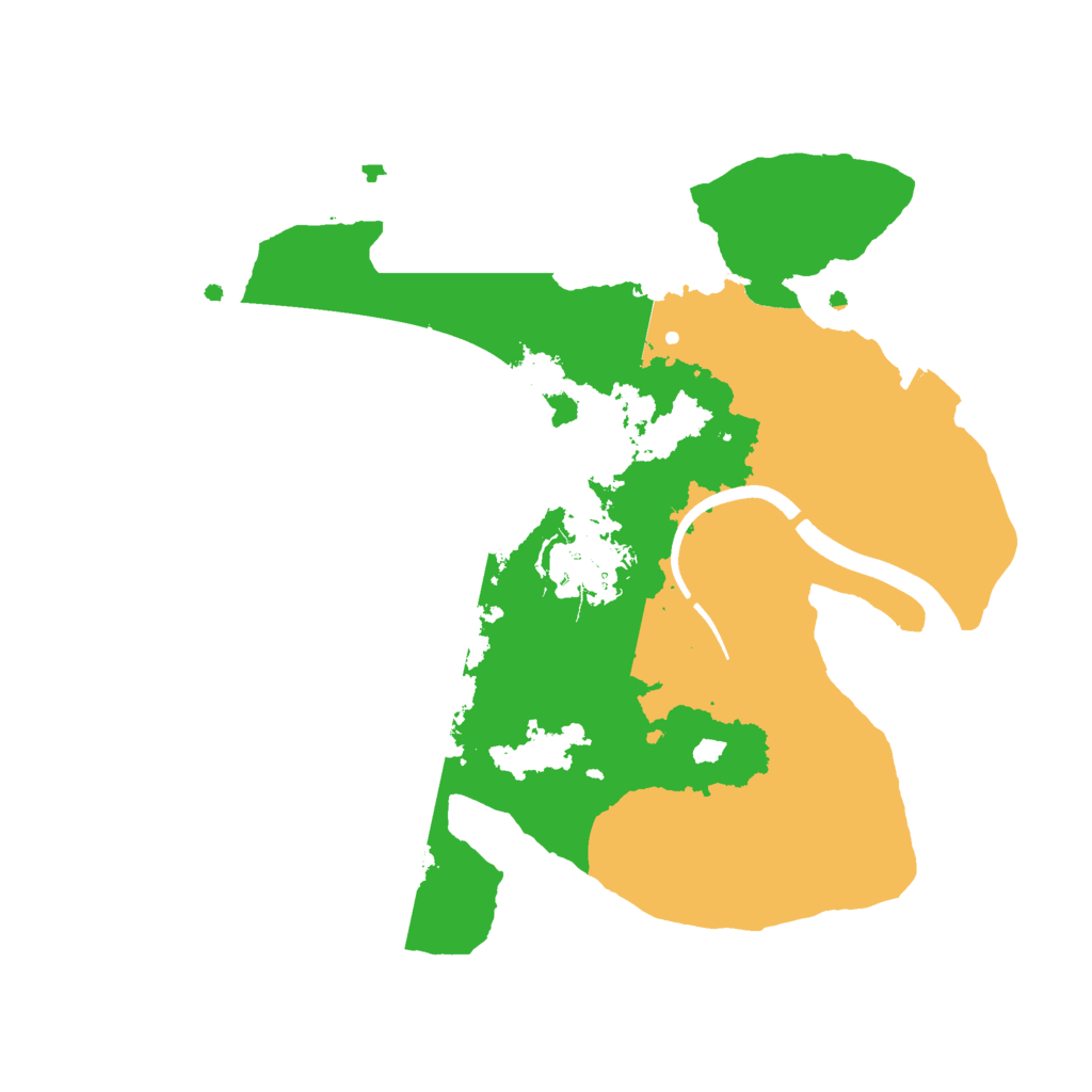 Biome Rust Map: Procedural Map, Size: 2400, Seed: 1766646626