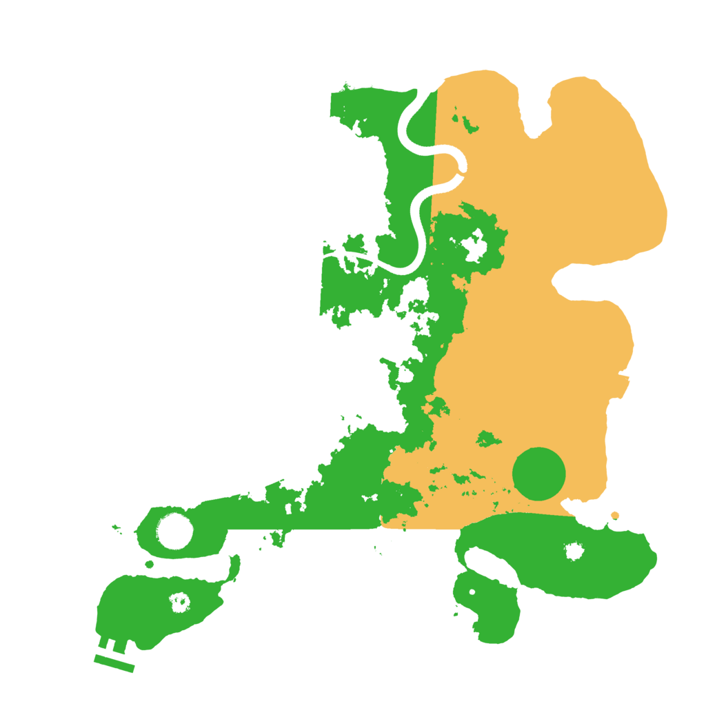 Biome Rust Map: Procedural Map, Size: 3500, Seed: 2041705224