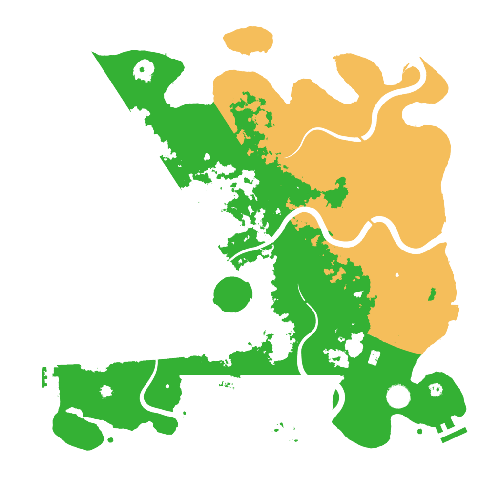 Biome Rust Map: Procedural Map, Size: 3700, Seed: 183370164