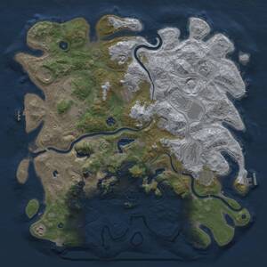 Thumbnail Rust Map: Procedural Map, Size: 4500, Seed: 557447816, 17 Monuments