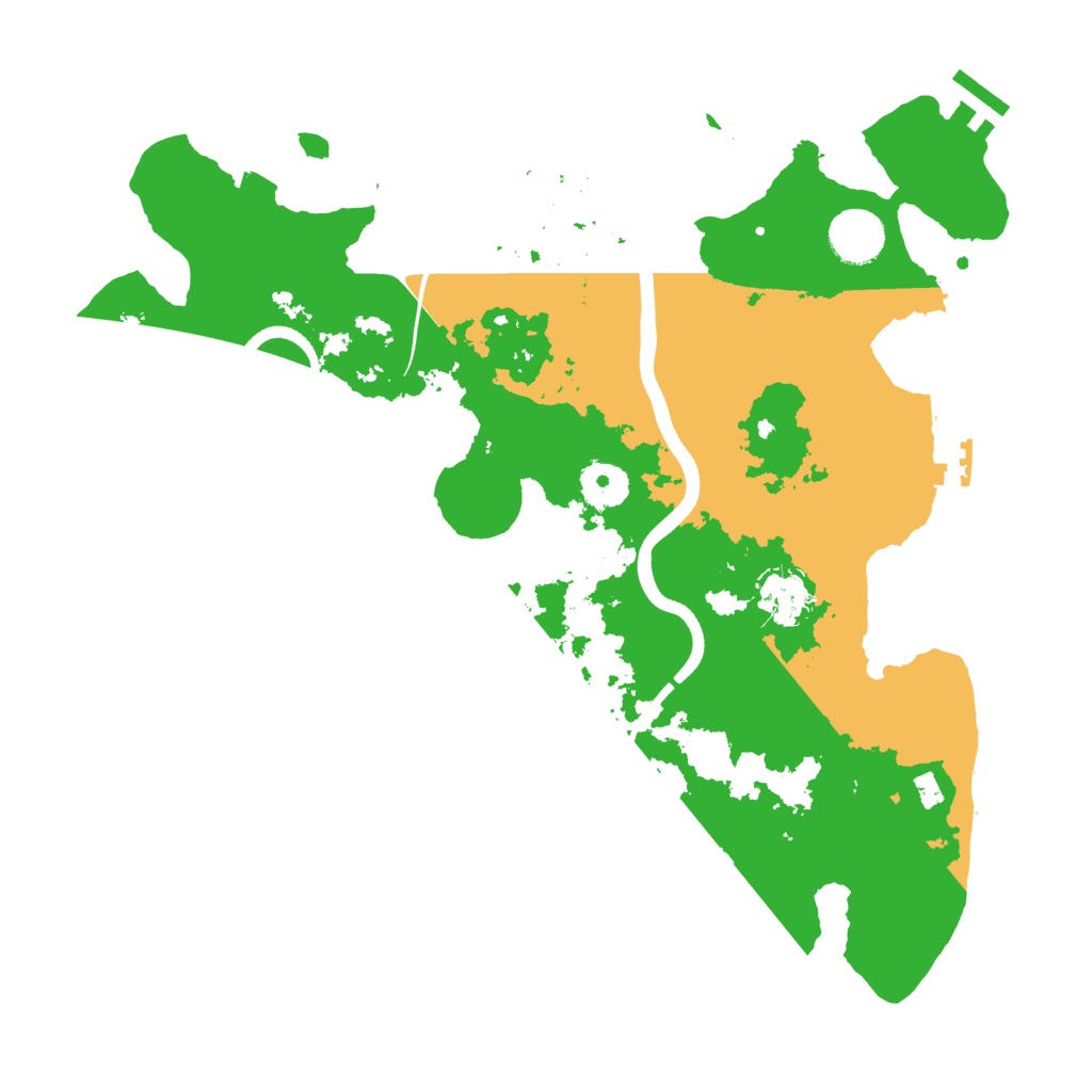 Biome Rust Map: Procedural Map, Size: 3500, Seed: 105072026
