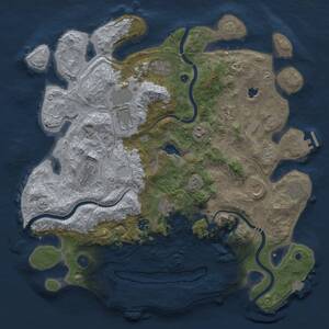Thumbnail Rust Map: Procedural Map, Size: 4250, Seed: 2116633843, 16 Monuments