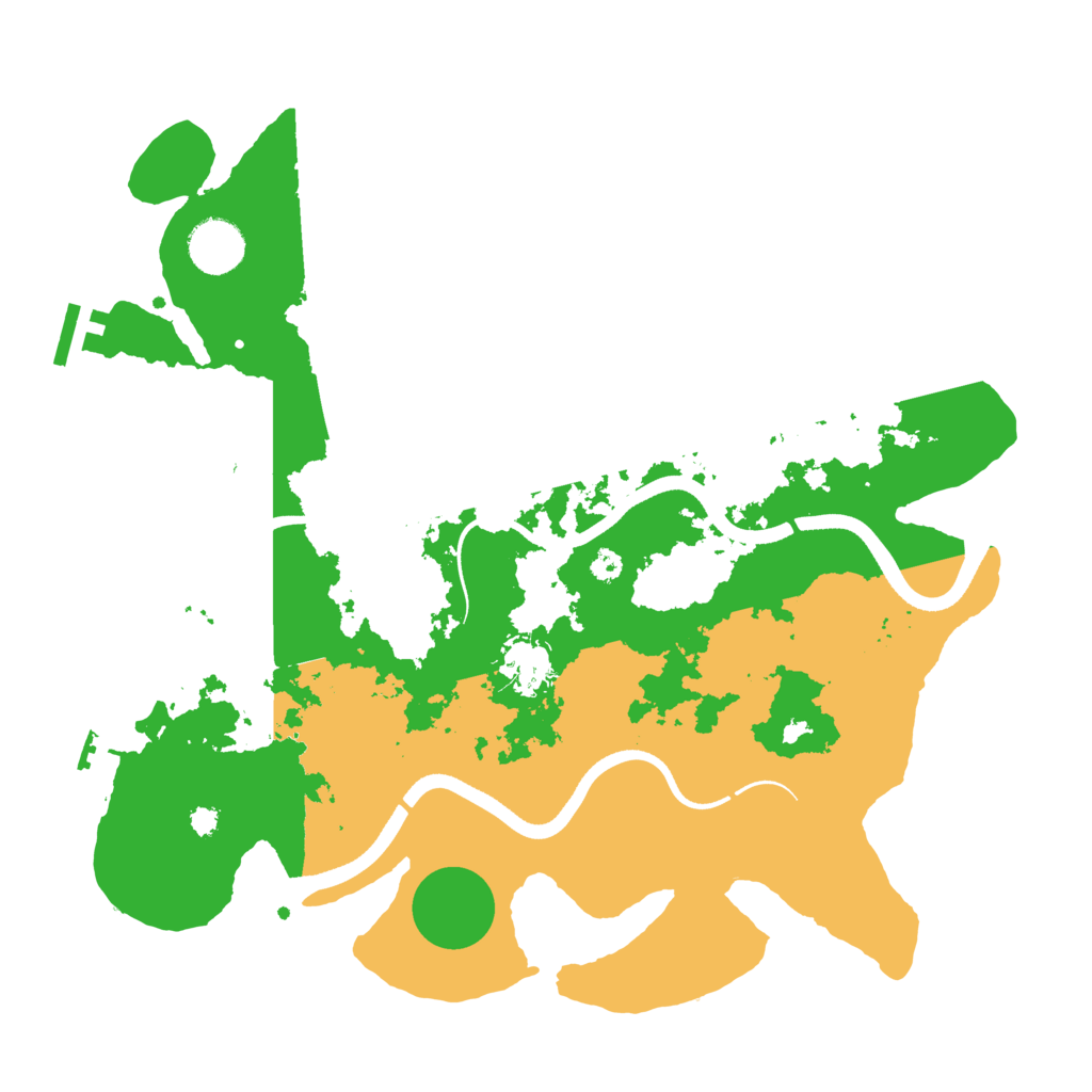 Biome Rust Map: Procedural Map, Size: 3500, Seed: 401444