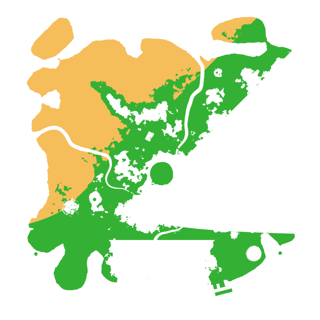 Biome Rust Map: Procedural Map, Size: 3700, Seed: 1281769931
