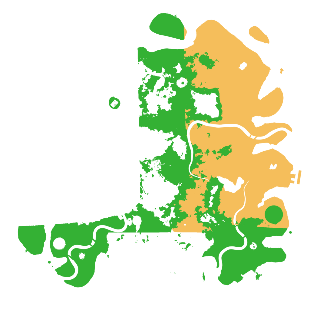 Biome Rust Map: Procedural Map, Size: 4500, Seed: 20260507