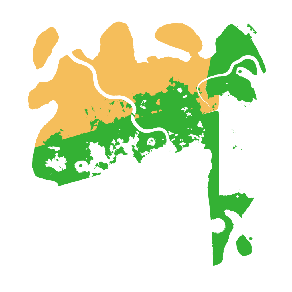 Biome Rust Map: Procedural Map, Size: 3500, Seed: 1255433195