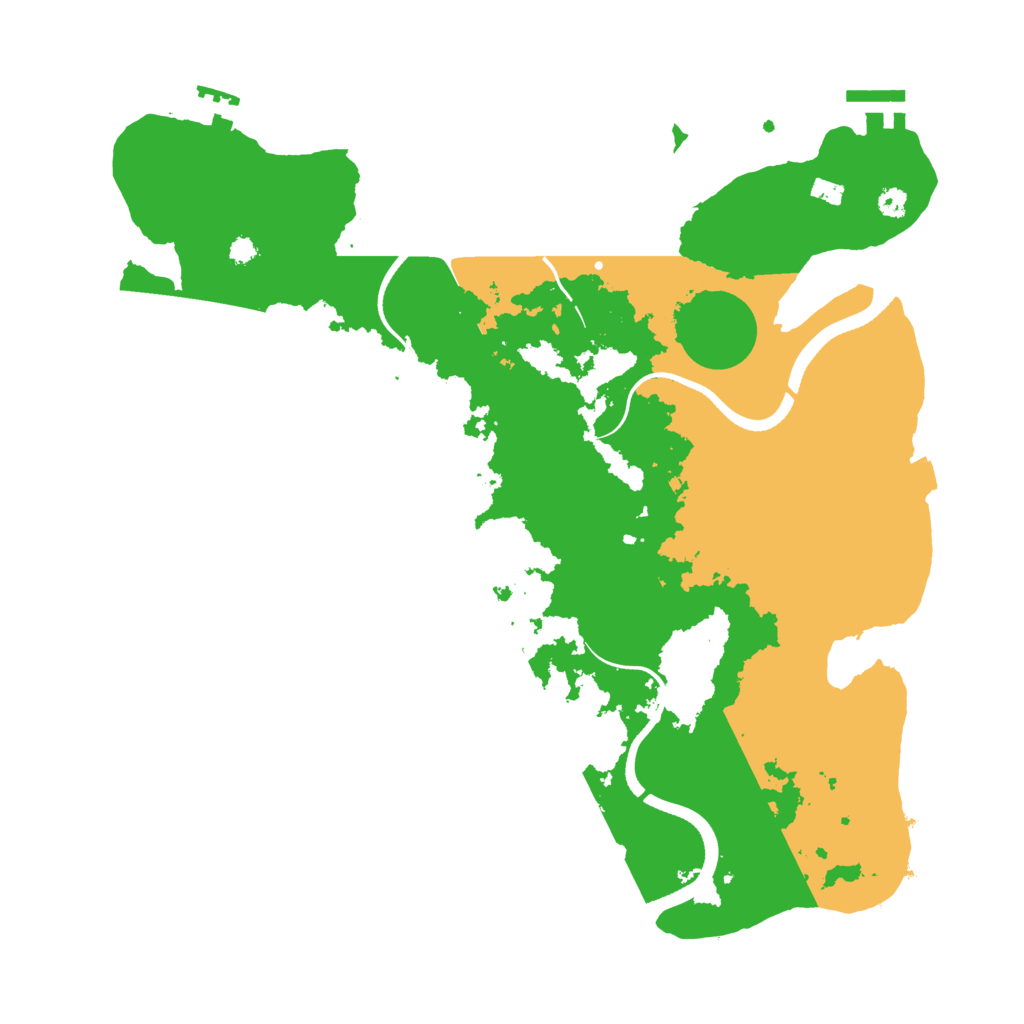Biome Rust Map: Procedural Map, Size: 3500, Seed: 1405888866