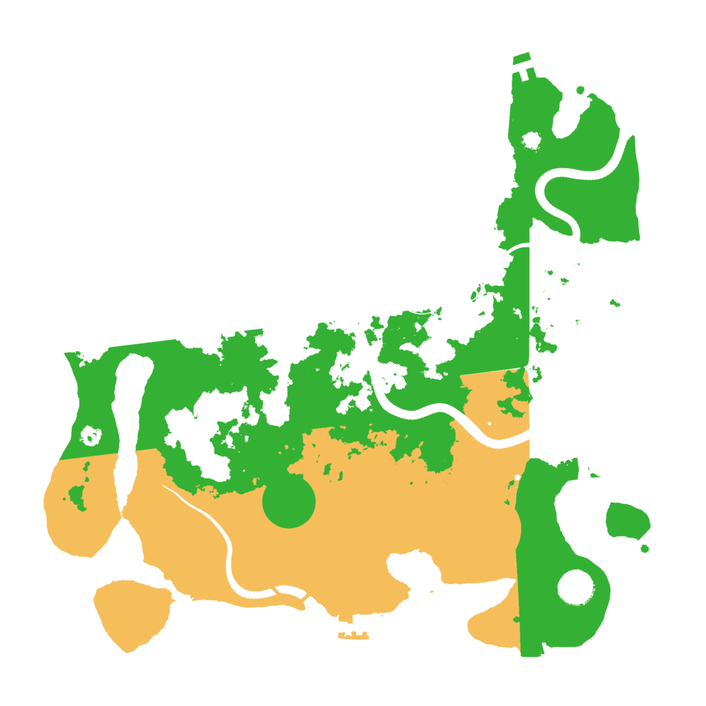 Biome Rust Map: Procedural Map, Size: 3500, Seed: 49862704